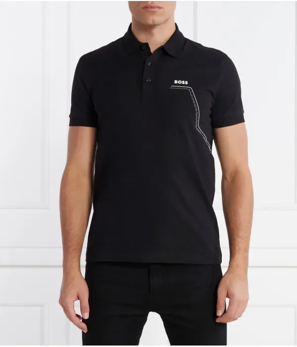 Поло Paddy 3 regular fit Boss Green, черный