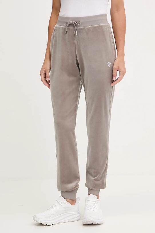 

Бархатные спортивные брюки COUTURE Guess, бежевый
