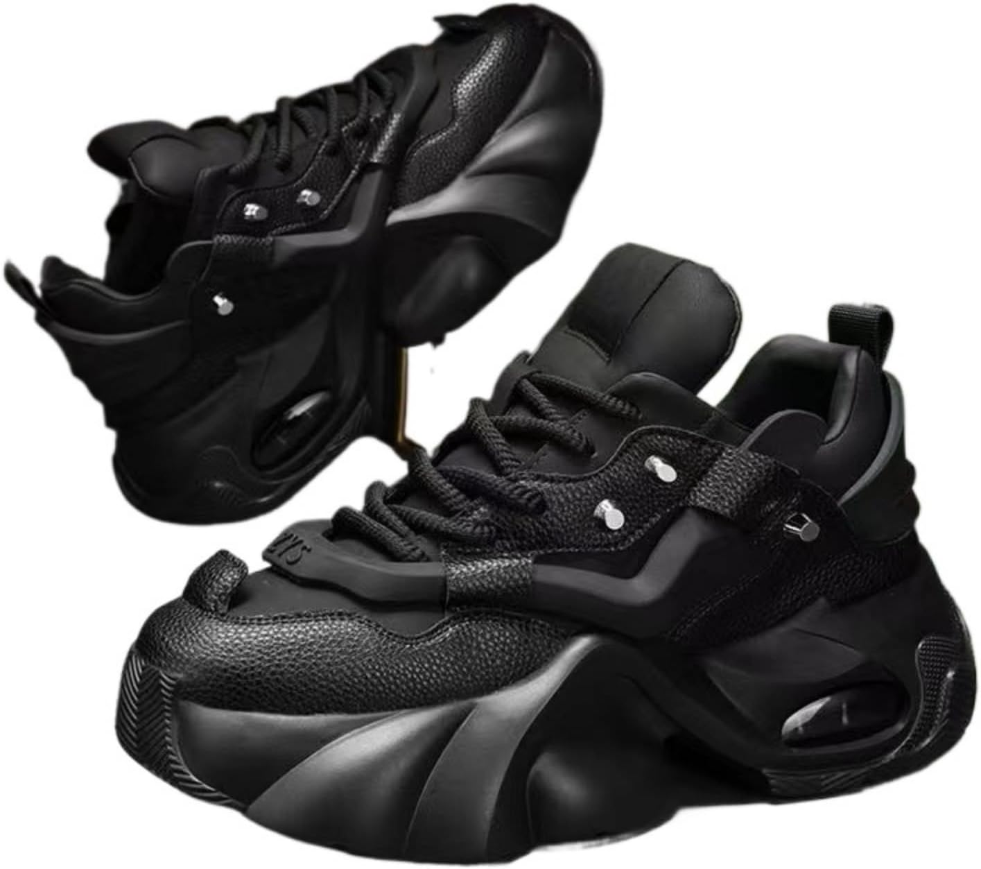 

Мужские кроссовки HOUDBDOL с толстой подошвой, шнурками и платформой, на танкетке, низкие, с эффектом увеличения роста, модного стиля, удобные и повседневные, подходят для работы, занятий в спортзале и школы, черный