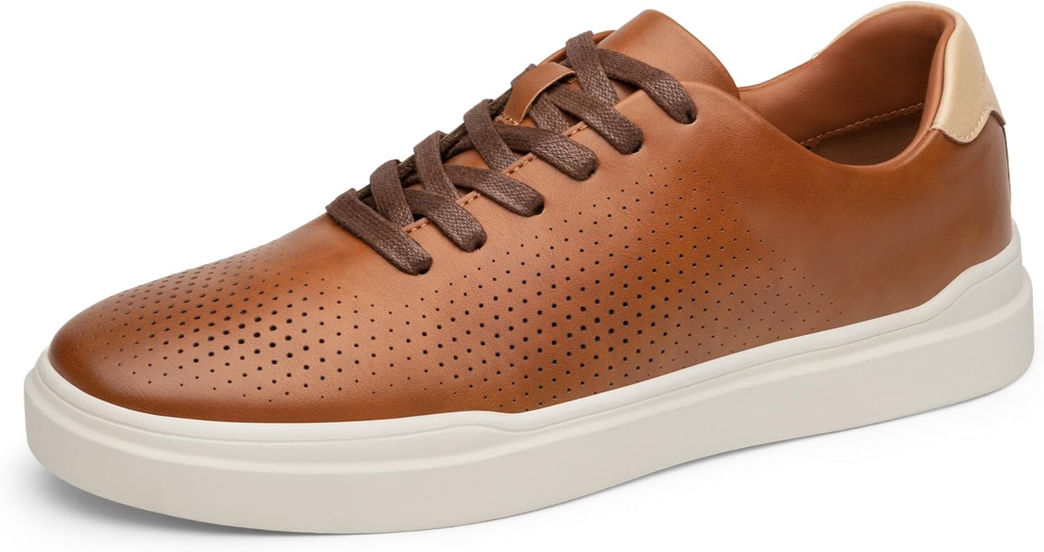 

Мужские повседневные кроссовки Bruno Marc, деловая повседневная обувь для мужчин, легкие дышащие модные кроссовки WaveFlex CoreLux, коричневый