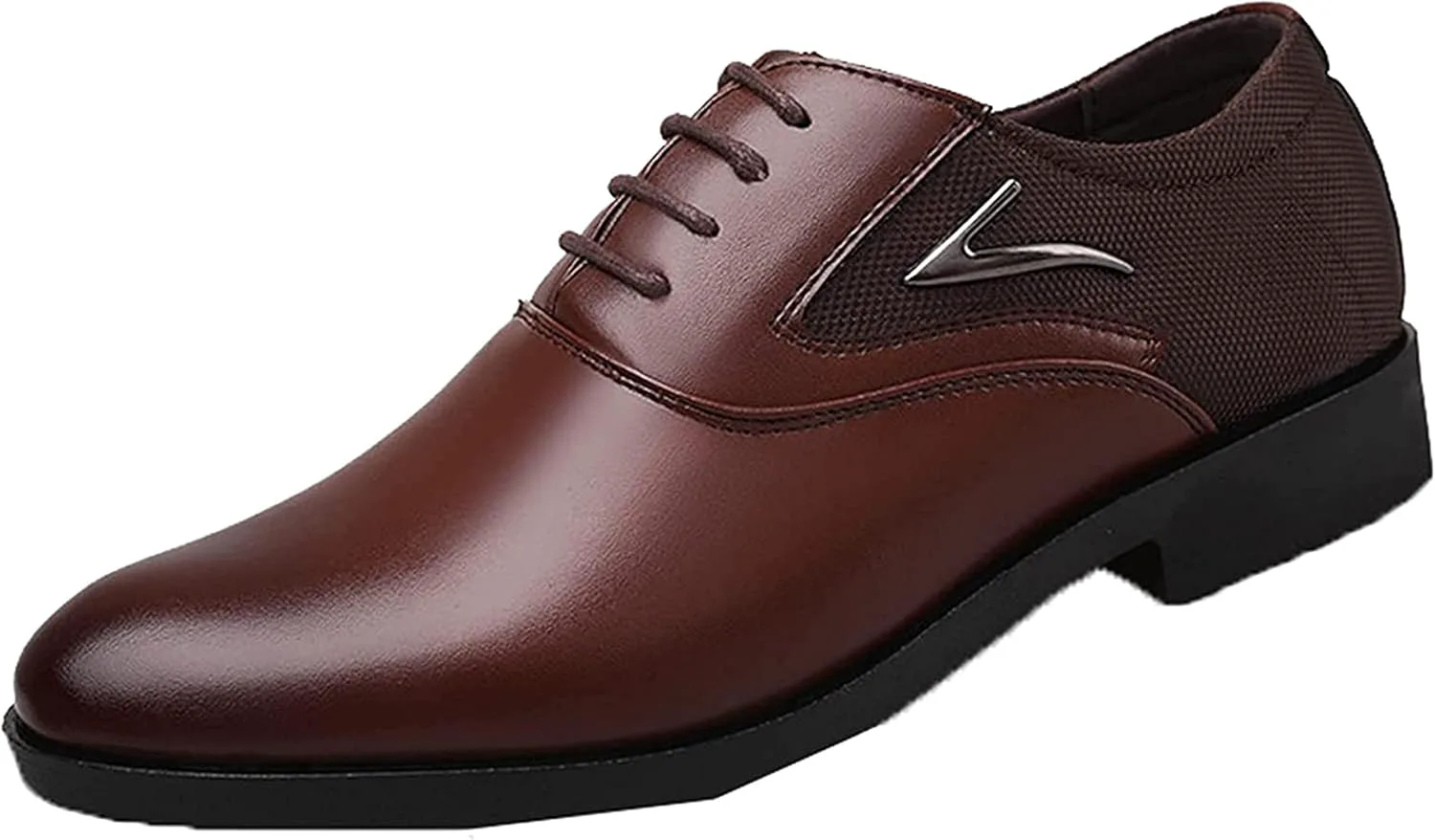 

Официальные мужские туфли Yiozoi, низкие, стиль Оксфорд, на шнуровке, плоская подошва, для свадьбы, вечеринки, офиса, остроконечные, коричневый