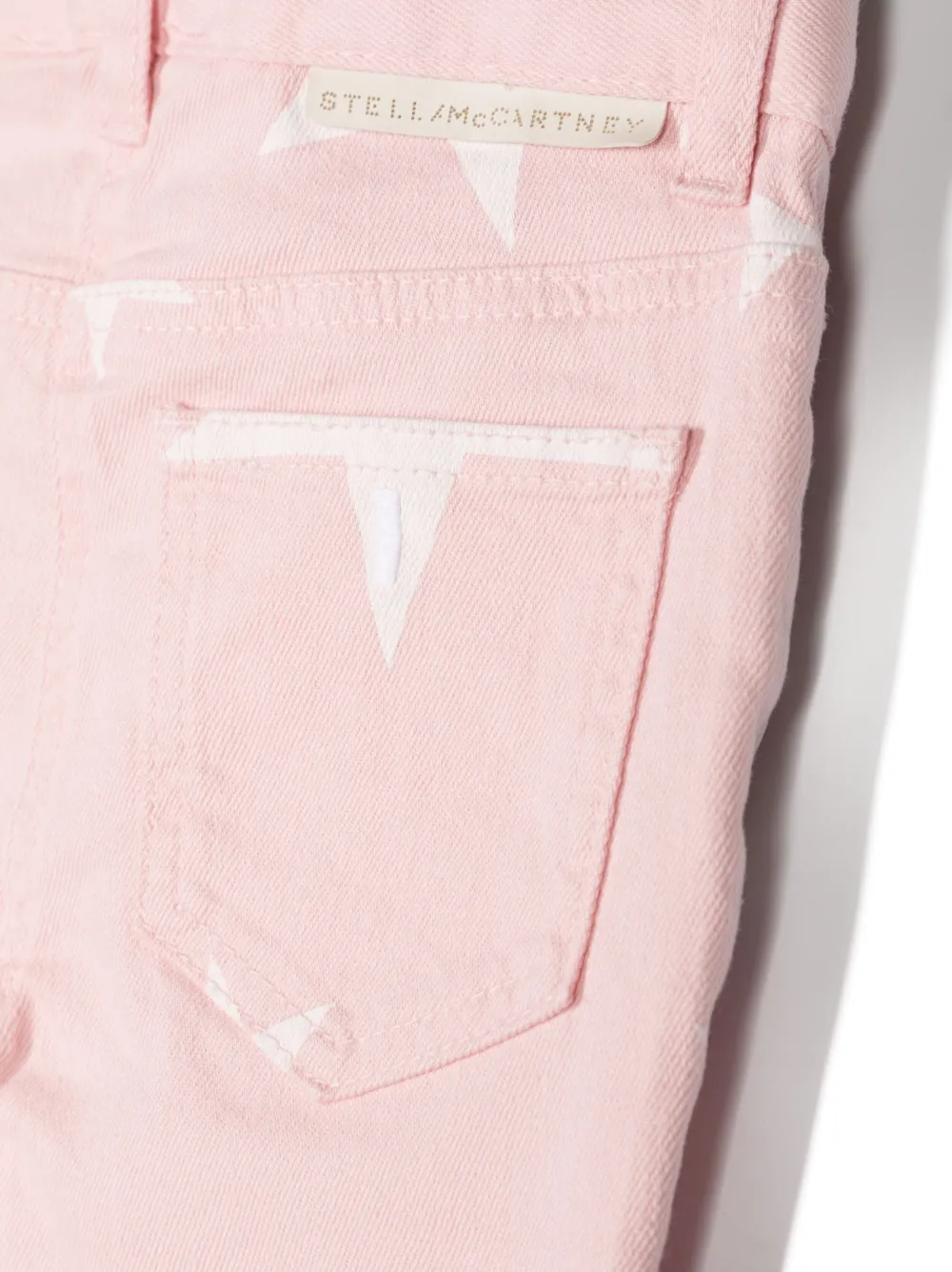Джинсы с принтом Stella McCartney Kids, розовый — фото 3