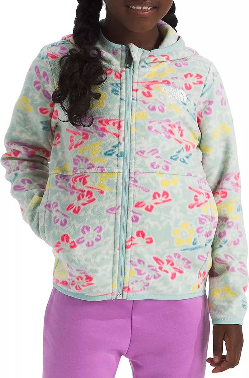 

Флисовая толстовка с молнией во всю длину The North Face Little Kids Glacier, цвет Muted Pn Folk Frl Tsed Pt
