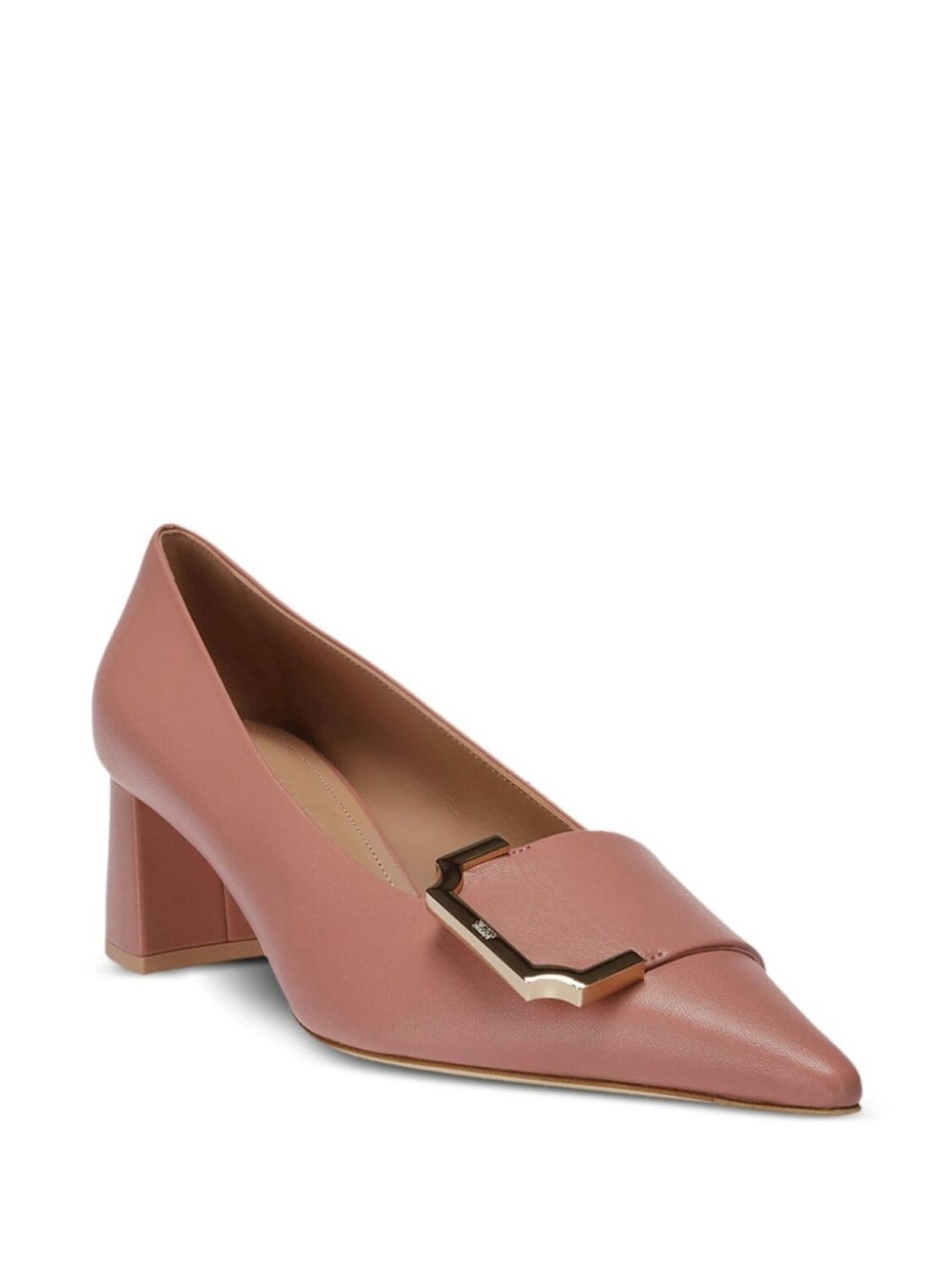 Malone Souliers туфли Hayes из кожи с пряжкой 45 мм, розовый — фото 2