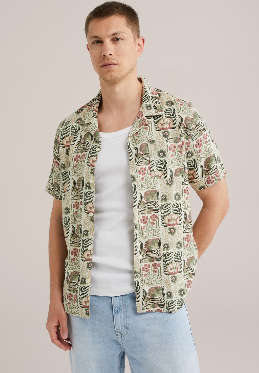 

Рубашка WE Fashion, зеленый