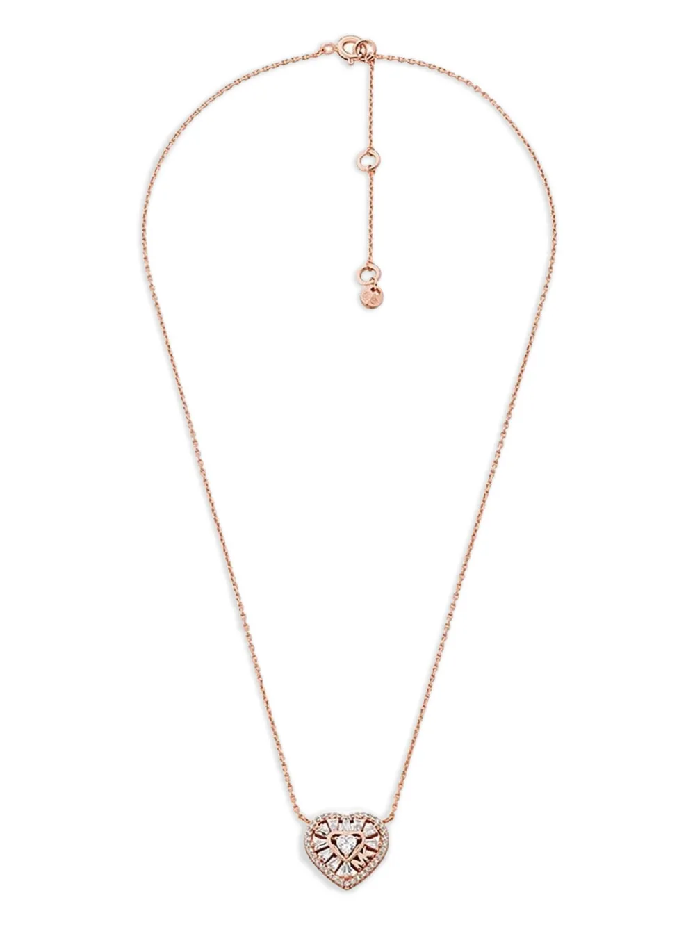 

Бриллиантовое колье в форме сердца MICHAEL KORS, розовый