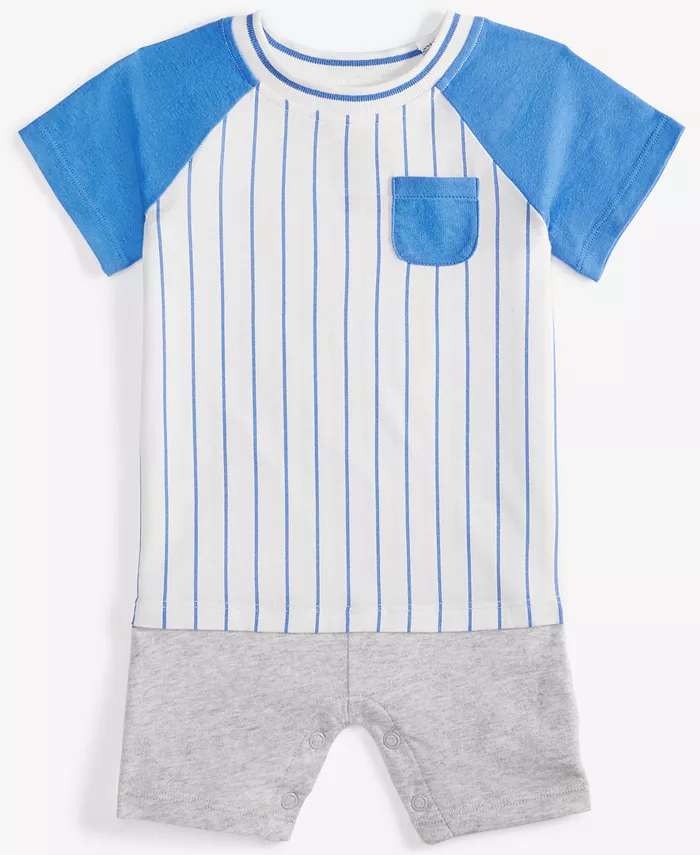 

Спортивный полосатый комбинезон для мальчиков Baby Boys First Impressions, белый