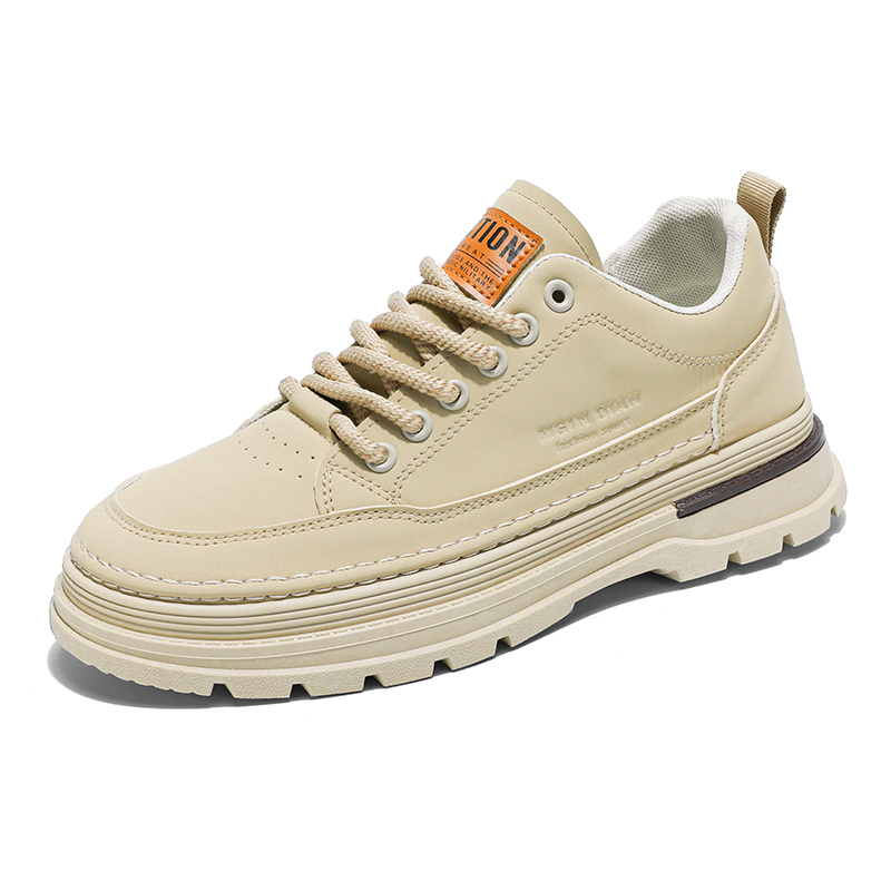 

TONYBEAR Легкие и износостойкие мужские низкие кеды повседневные бежевые, цвет Beige