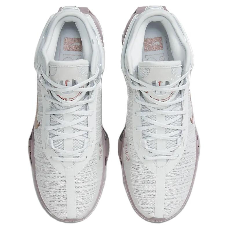 Баскетбольные кроссовки Air Zoom GT Jump 2 мужские, среднего размера, белые/серые Nike — фото 4