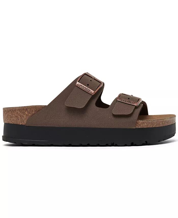 Женские сандалии на платформе Arizona Flex Birko-Flor от Finish Line Birkenstock, коричневый — фото 2