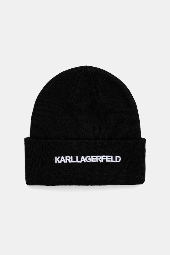 

Шапка с добавлением шерсти K/ESSENTIAL Karl Lagerfeld, черный