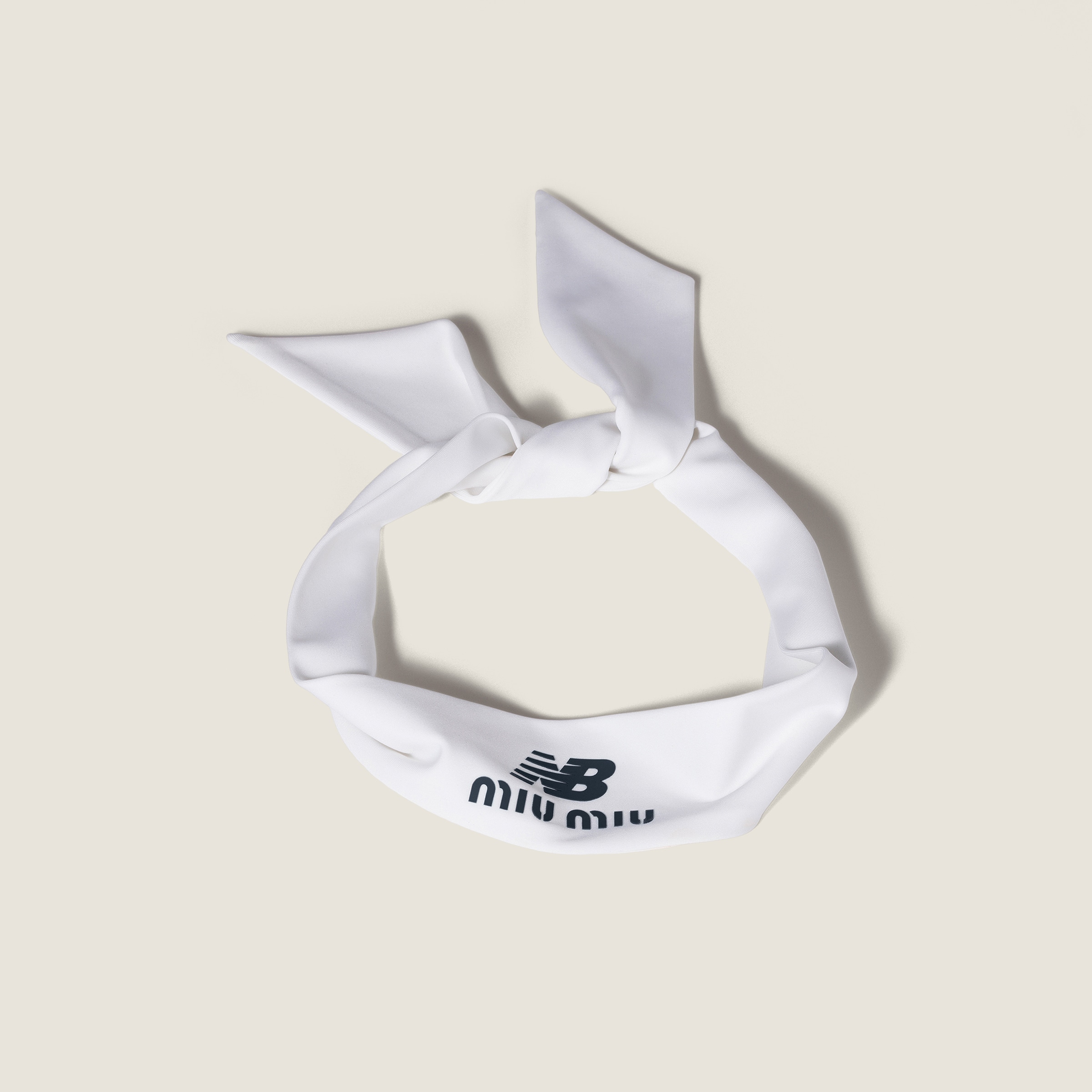 

Эластичная повязка из технического трикотажа MIU MIU, белый