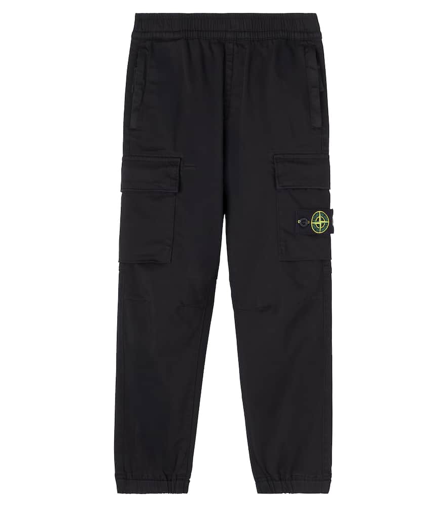 

Хлопковые карго-штаны Compass Stone Island Junior, Black