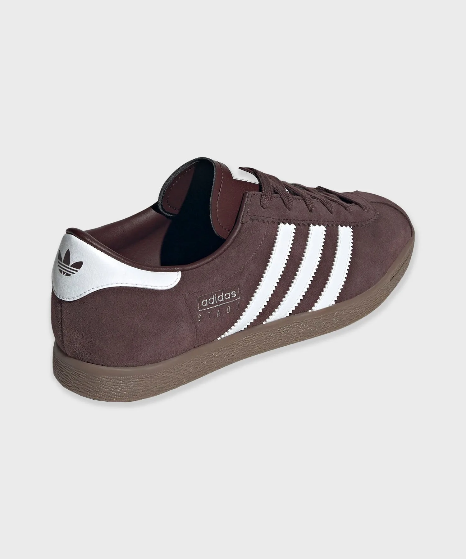 Унисекс кроссовки из синтетической кожи STADT adidas тёмно-коричневые — фото 4