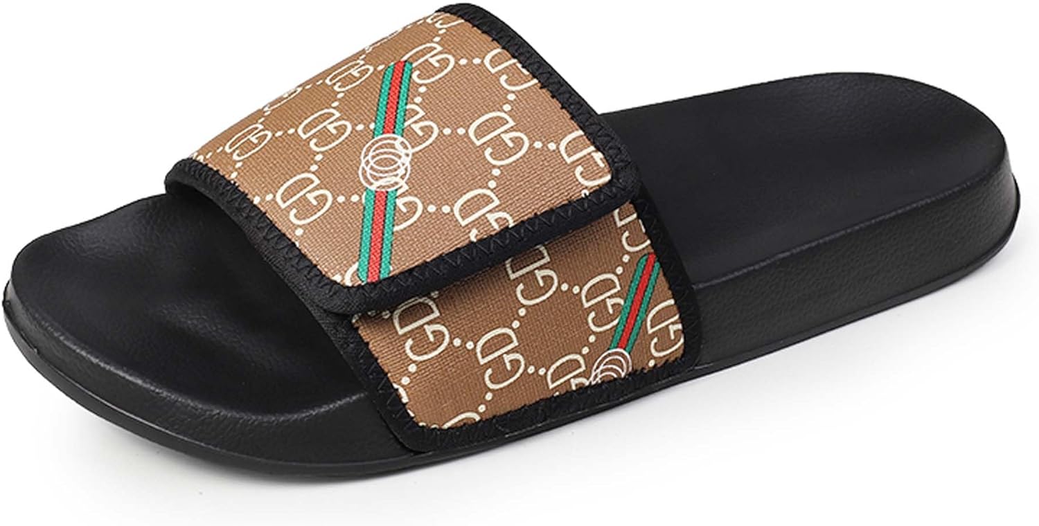 

Летняя верхняя одежда UANGLI в корейском стиле, модные мягкие тапочки с антискользящей подошвой для мужчин, коричневый