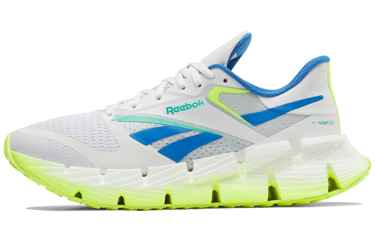 

Кроссовки Reebok FloatZig 1 'White Digital Lime Blue', серый/синий