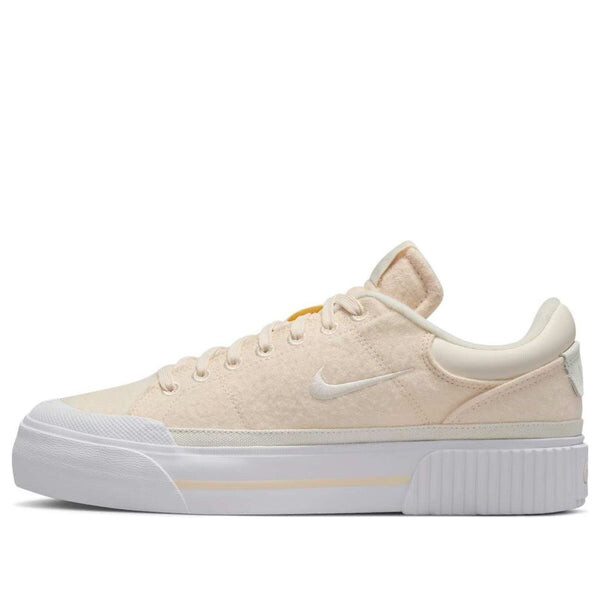 Кроссовки court legacy lift 'light ivory white' Nike, белый