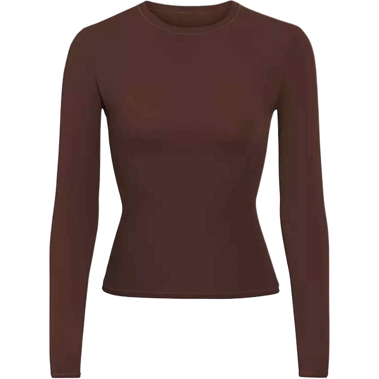 

Skims Футболка женская коричневая, Коричневый, Skims Футболка женская коричневая