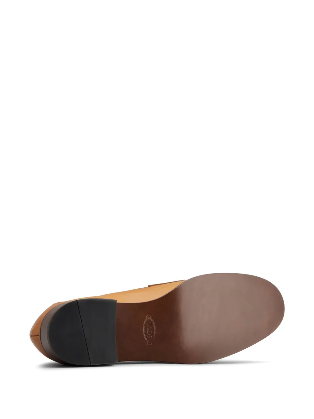 Лоферы на каблуке TOD'S, коричневый — фото 4