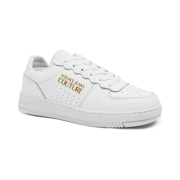 Кожаные кроссовки кроссовки Versace, белый