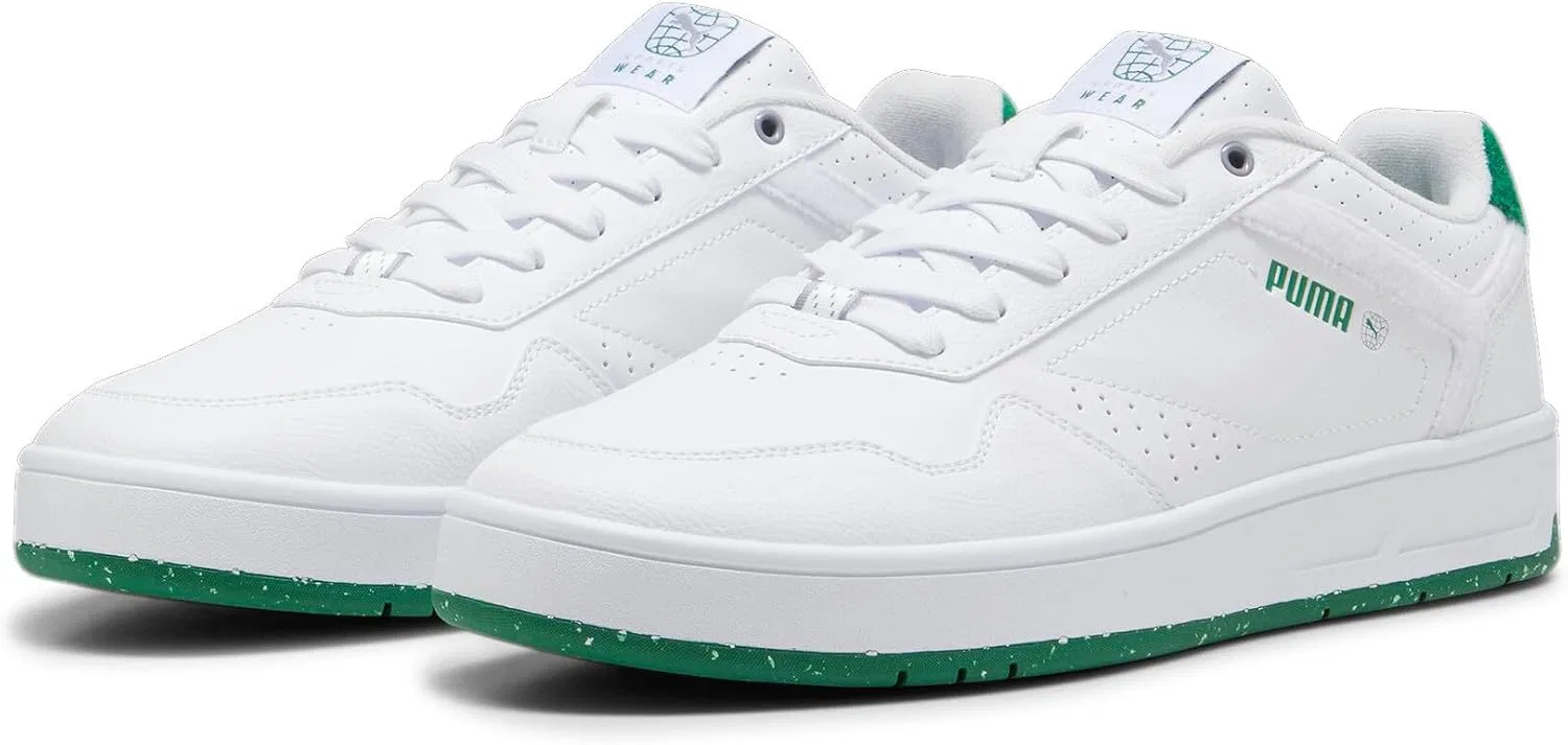 Кроссовки PUMA Unisex Court Classic Better Trainers, Puma White Archive Green — фото 4
