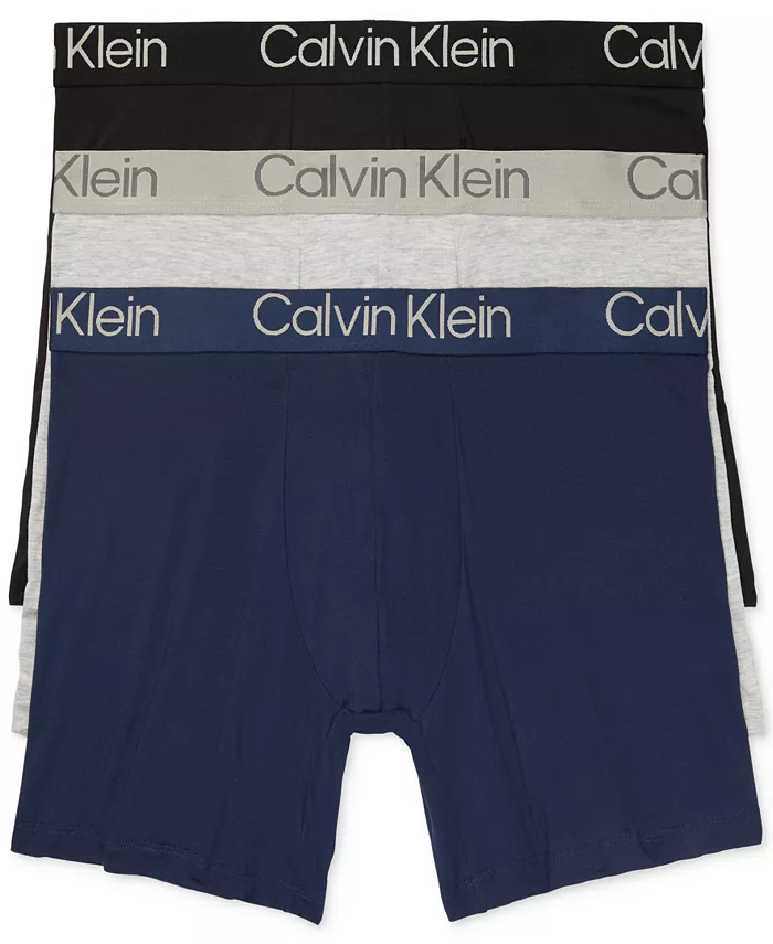 

Мужские ультрамягкие трусы-боксеры Modern Modal, 3 шт Calvin Klein, мультиколор