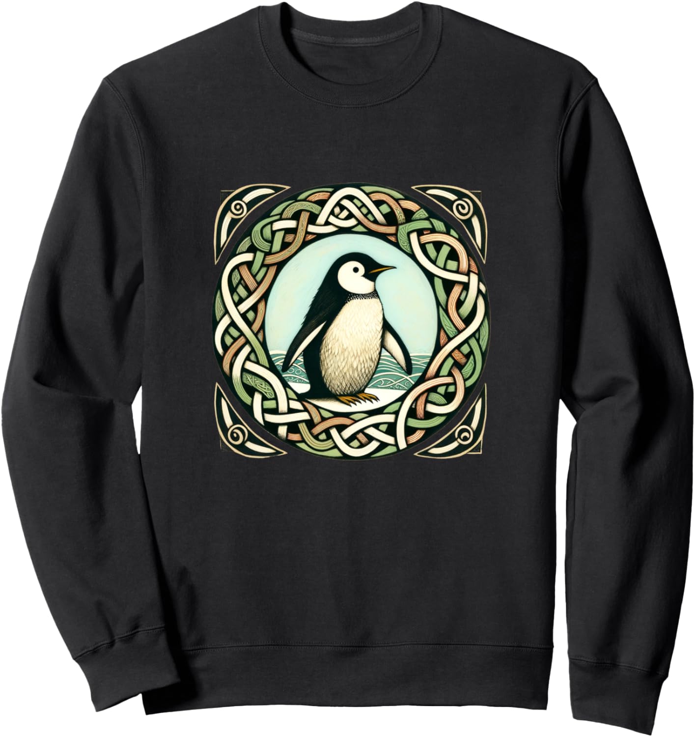 

Толстовка с изображением пингвина Celtic Knots Penguin Snugg, черный