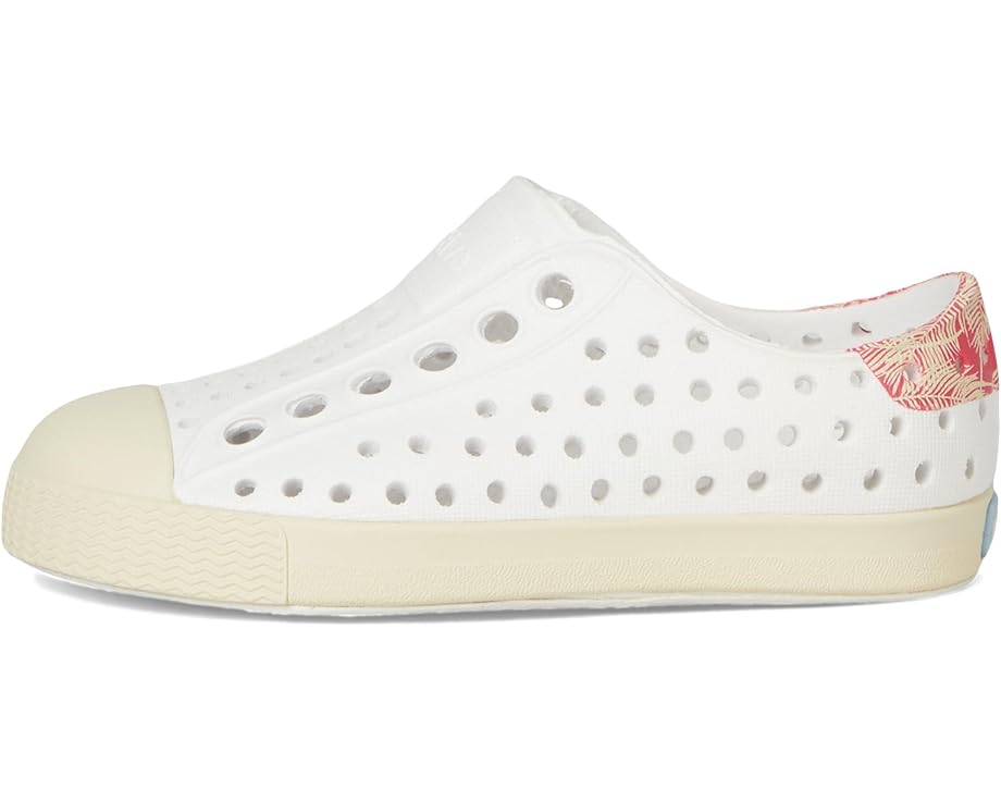 Детские кроссовки Native Shoes Jefferson Block (Toddler) Native Shoes Kids, Shell White/Bone White/Popsicle Palm Block — фото 4