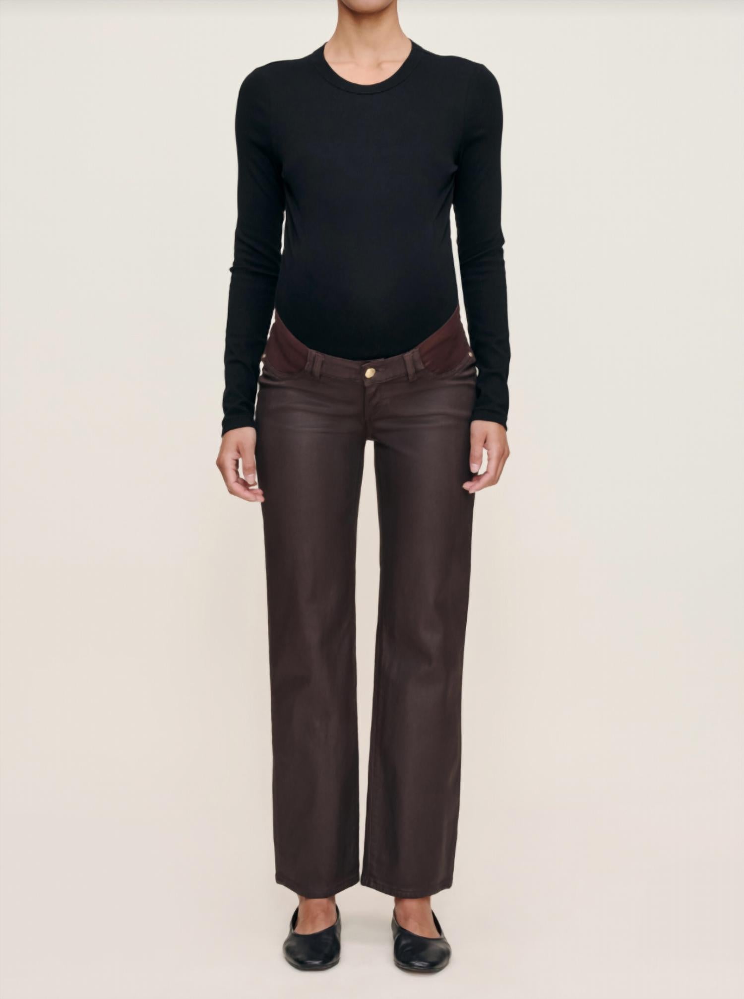 

Широкие брюки Karmine Refined с покрытием Fig Coat Dl1961 - Women'S, Fig Coated