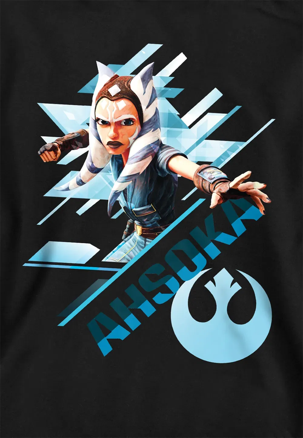 Детская худи Ahsoka Disney, черный — фото 2