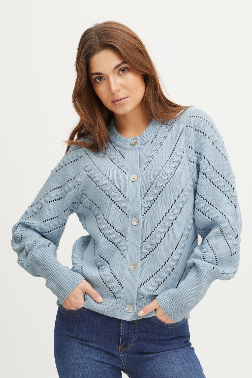 

Кардиган PULZ Jeans, синий