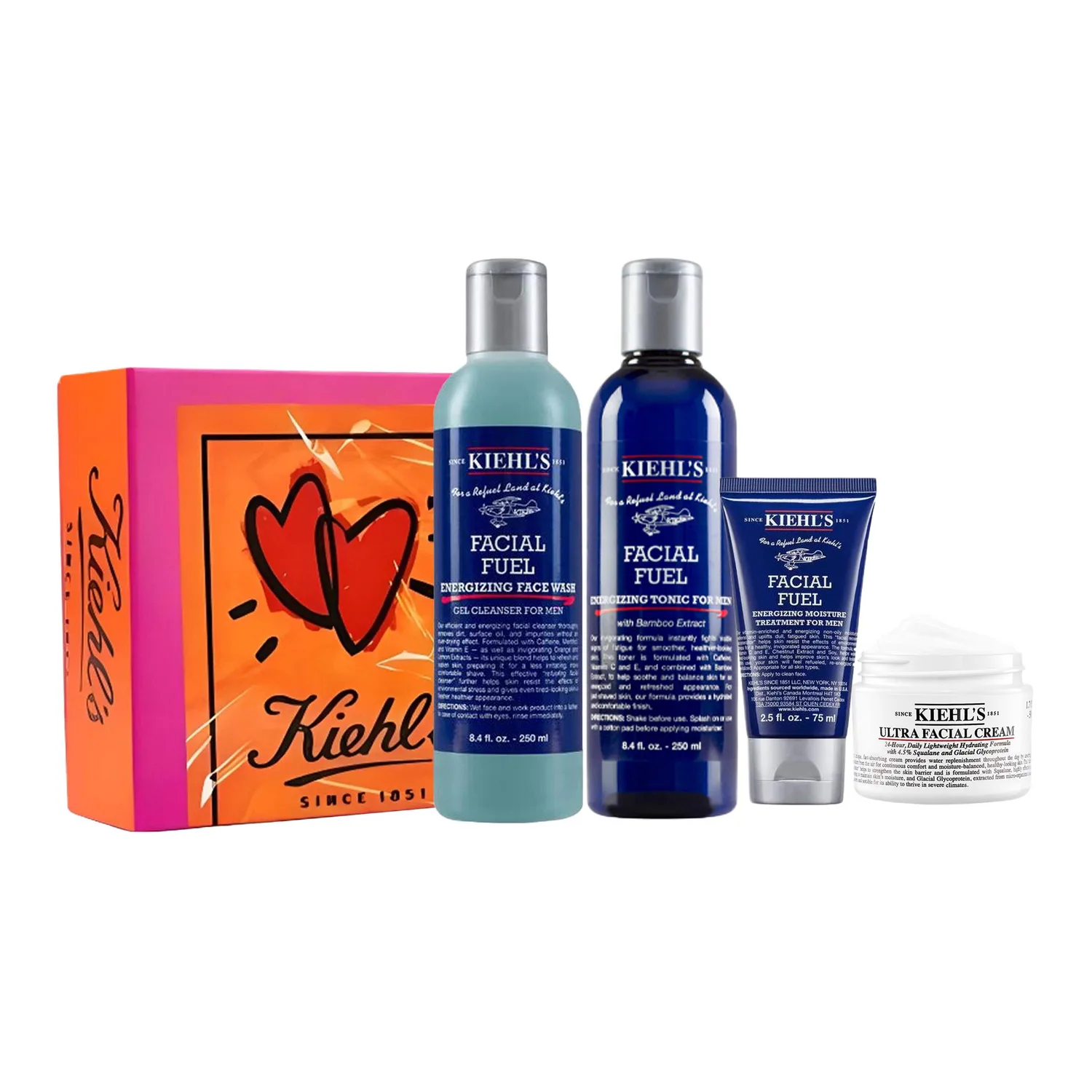 Kiehl's Набор для ухода за кожей Hydrating Box Limited Edition с восстанавливающим эффектом, Four-Piece Set A