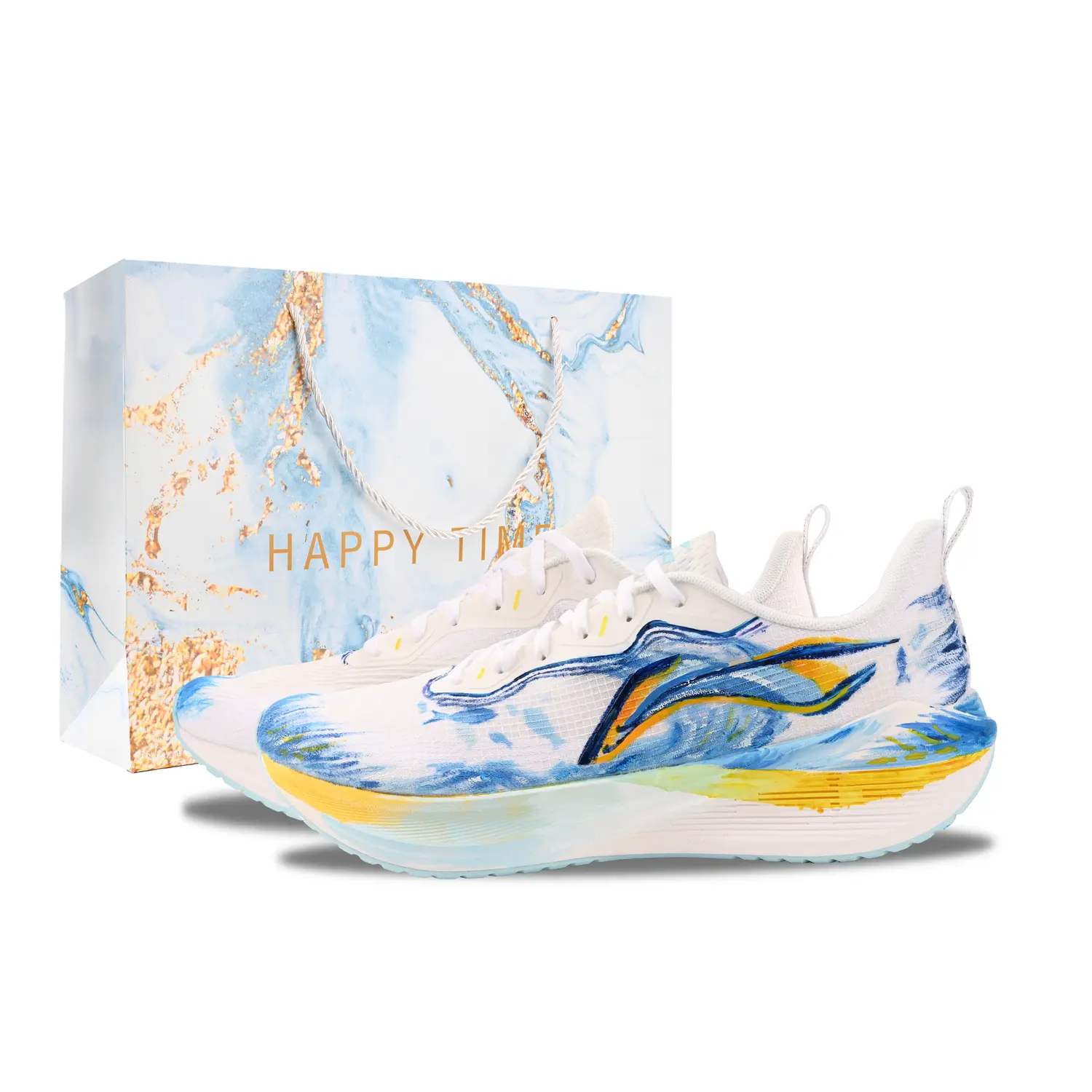 

Кроссовки Li-Ning Wuyue для фитнеса, тестов и городских пробежек, белый синий