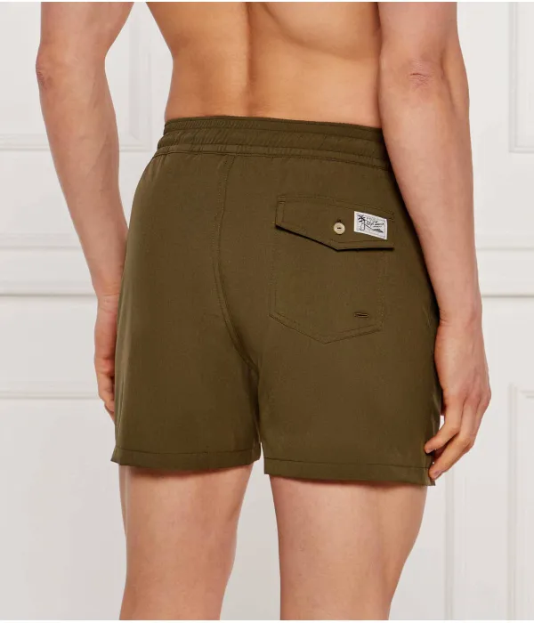 Пляжные шорты Slim fit Polo Ralph Lauren, зеленый — фото 2