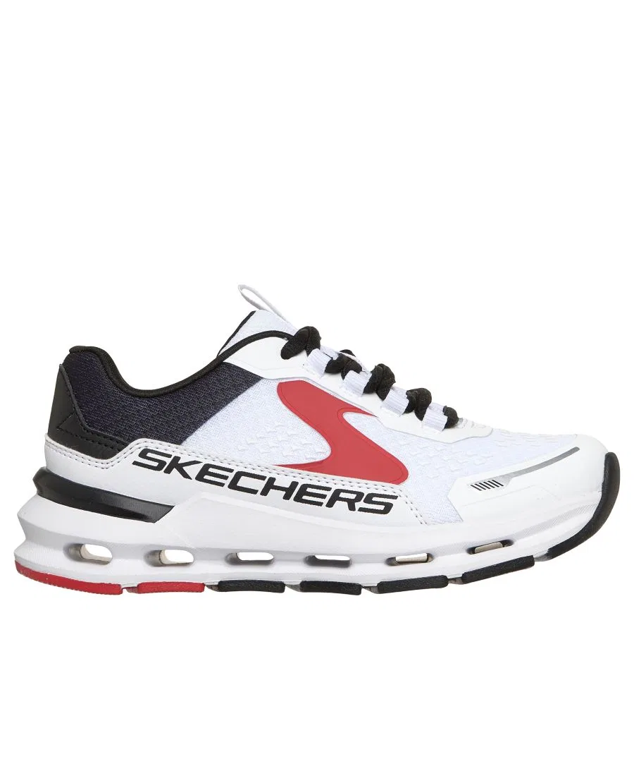 Детские повседневные кроссовки Glide-Step Plus Vista Pace от Finish Line Skechers, белый/красный/черный — фото 2