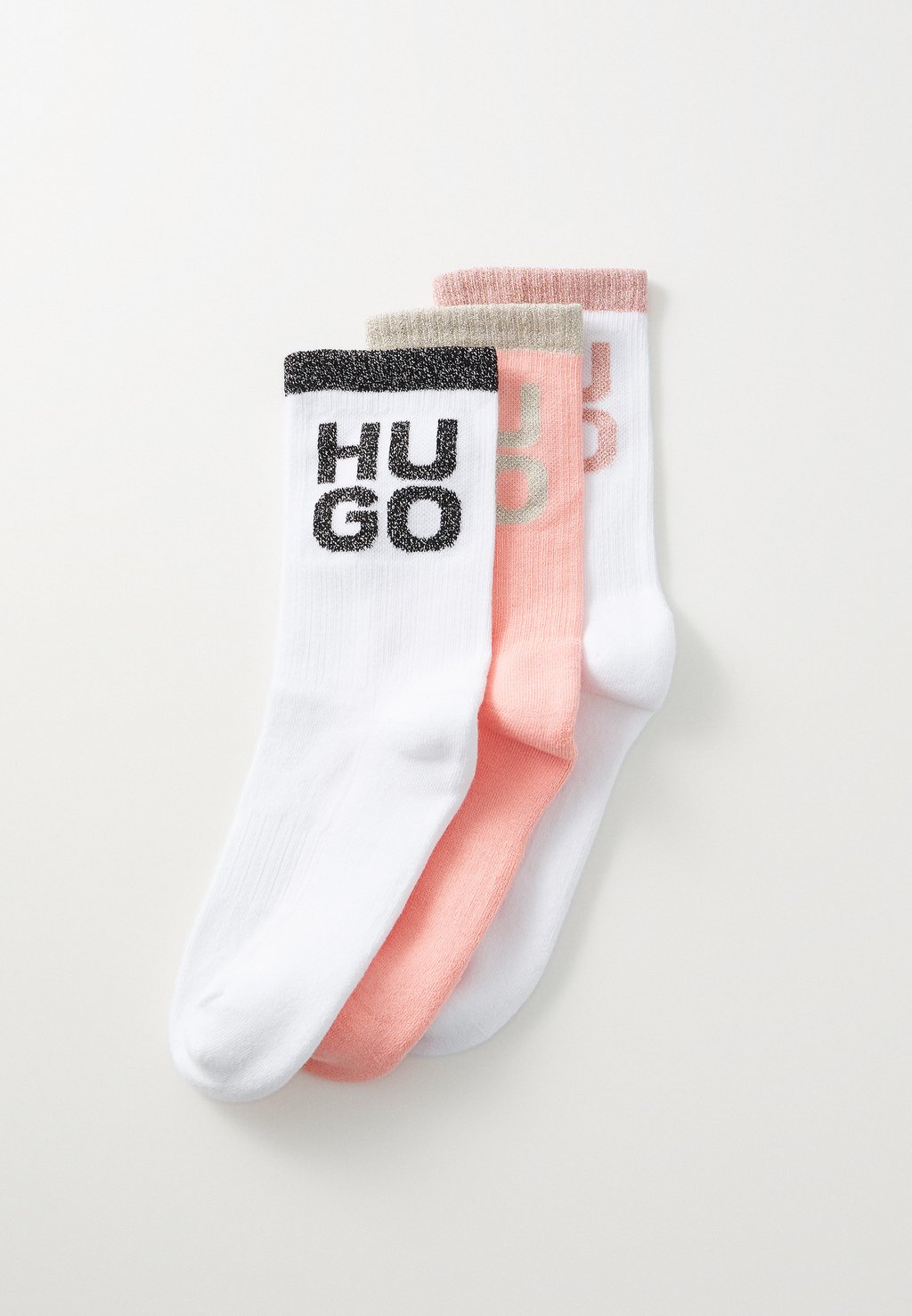 

Носки SHINY LOG 3 PACK HUGO, белый
