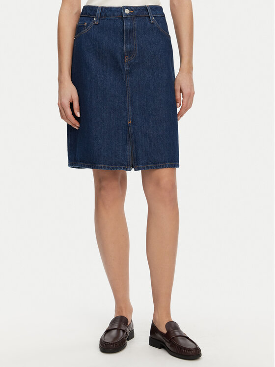 

Джинсовая юбка обычного кроя WW0WW44390 Tommy Hilfiger, синий