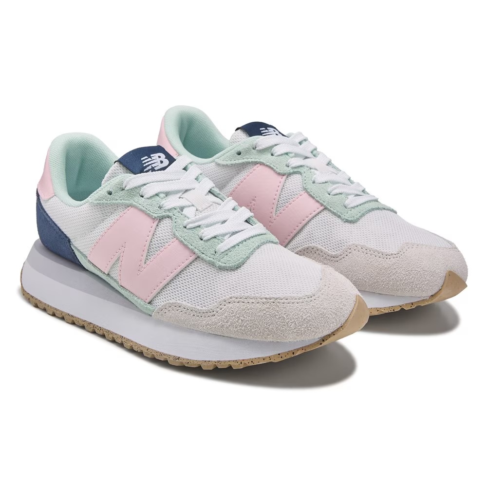 Кроссовки 237 retro New Balance, white/blue/pink