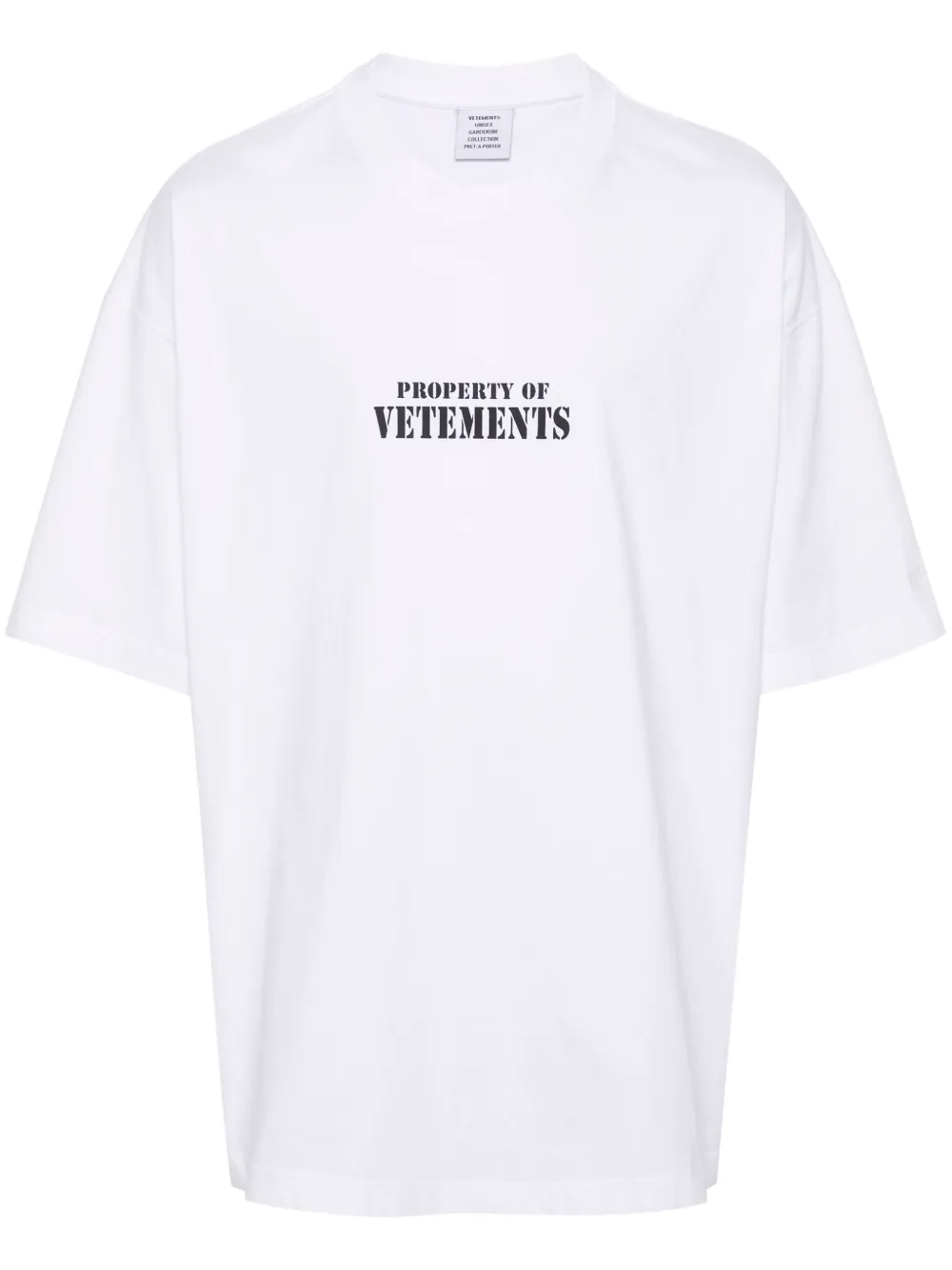 

Футболка с логотипом VETEMENTS, белый