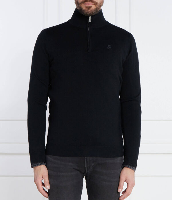 

Шерстяной свитер Regular fit Karl Lagerfeld, черный