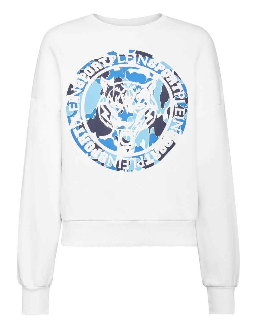

Свитер Plein Sport Sweatshirt Carbon Tiger, белый