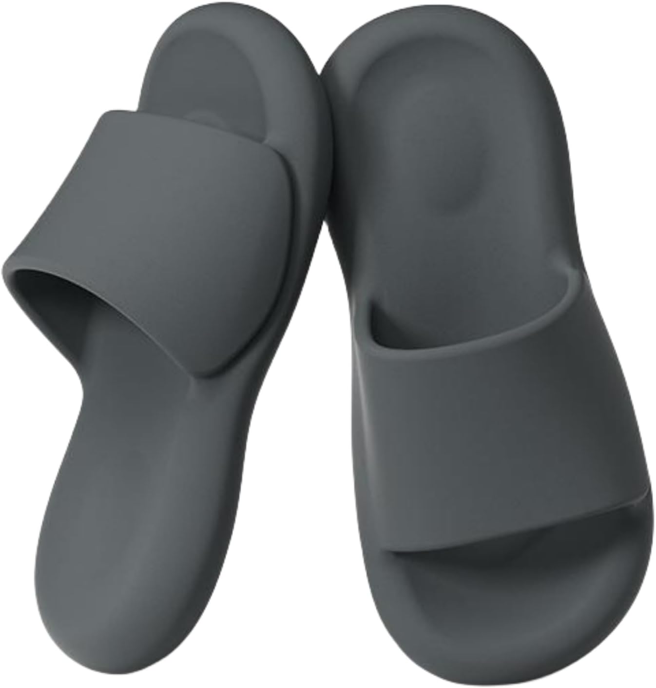 

Домашние тапочки iwhgrmp для женщин и мужчин, мягкая толстая подошва, пляжные шлепанцы, сандалии, летняя верхняя одежда, домашние тапочки, сандалии для ванной комнаты и душа, нескользящие бесшумные домашние тапочки, серый