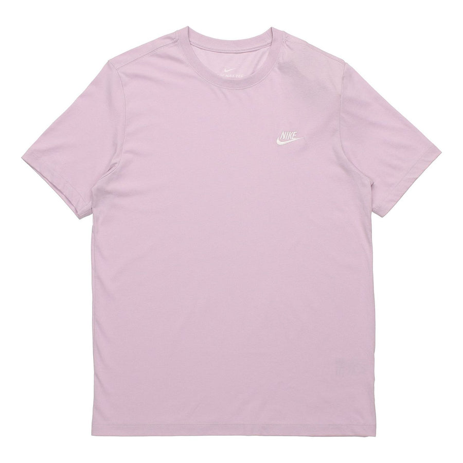 

Футболка Nike Sportswear Club Embroidered Small Round Neck Short Sleeve Purple Lavender, фиолетовый