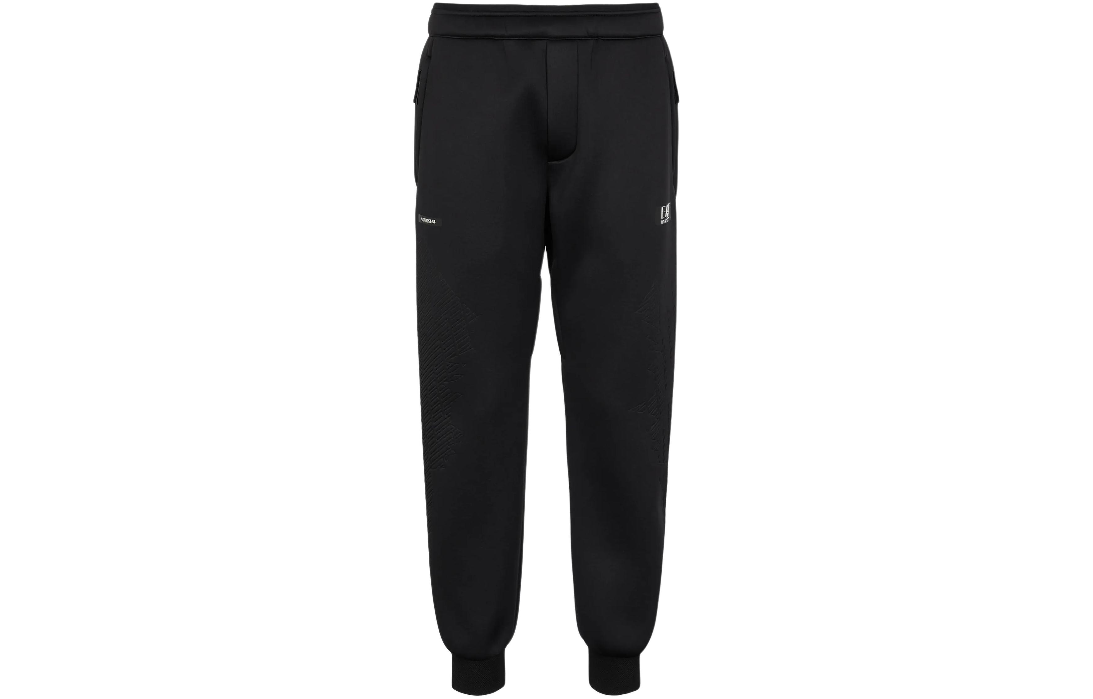 

EMPORIO ARMANI EA7 SS24 спортивные брюки мужские black