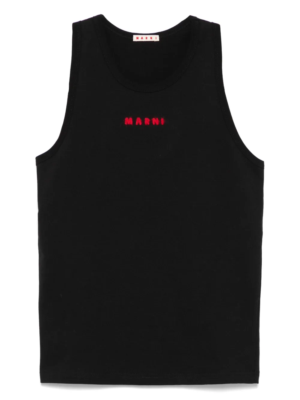 

Майка с вышитым логотипом Marni, черный