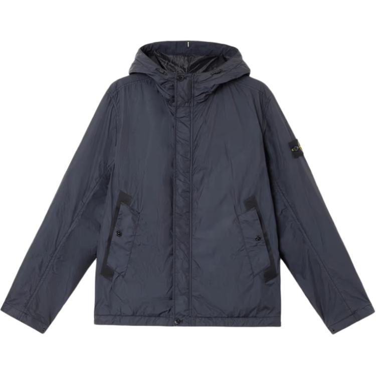 

STONE ISLAND Легкая куртка с капюшоном из переработанного нейлона, Marine Blue