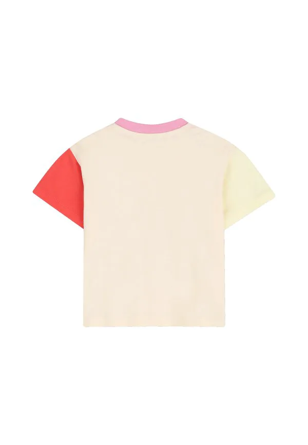 Футболка с принтом mit glänzendem Kenzo Kids, Nougat — фото 2