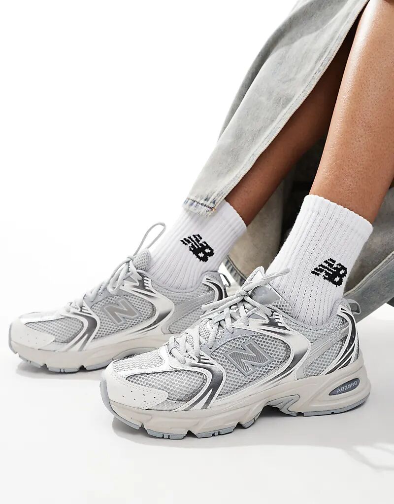 530 кроссовки в цвете серебристый металлик - New Balance