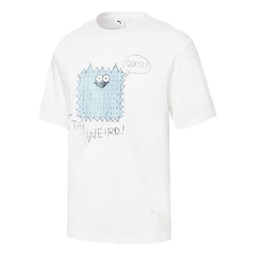 

Футболка x michael lau graphic short t-shirt 'white blue' Puma, белый