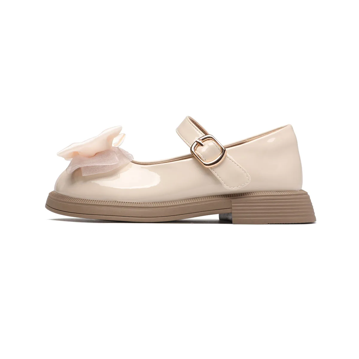 Детские кожаные туфли Low top Satchi, бежевый